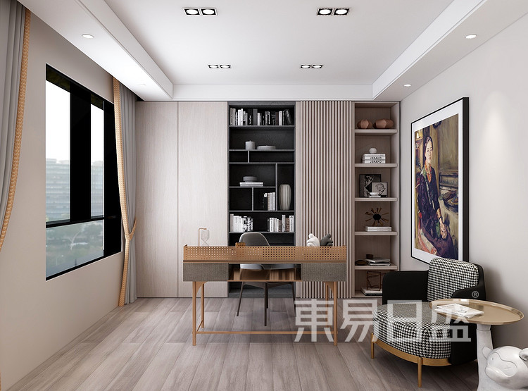 现代轻奢书房装修效果图