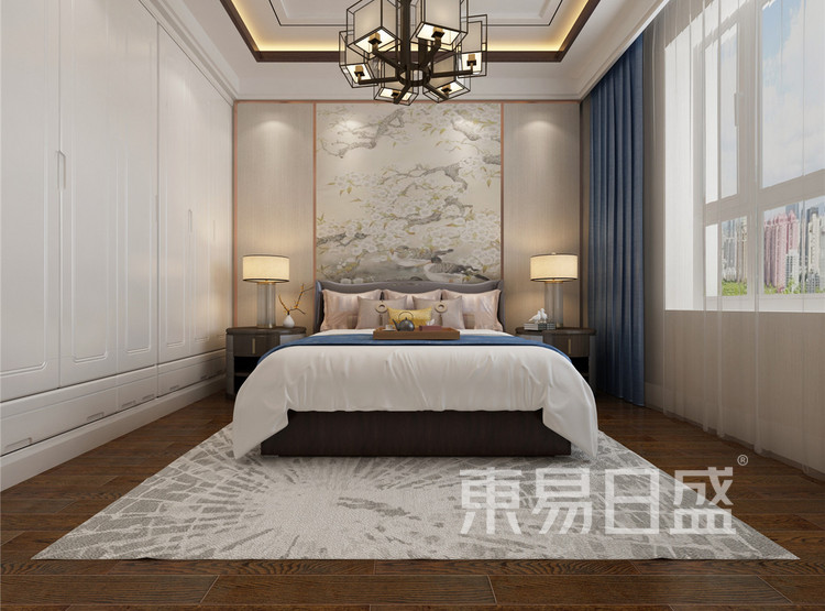 新中式风格卧室效果图