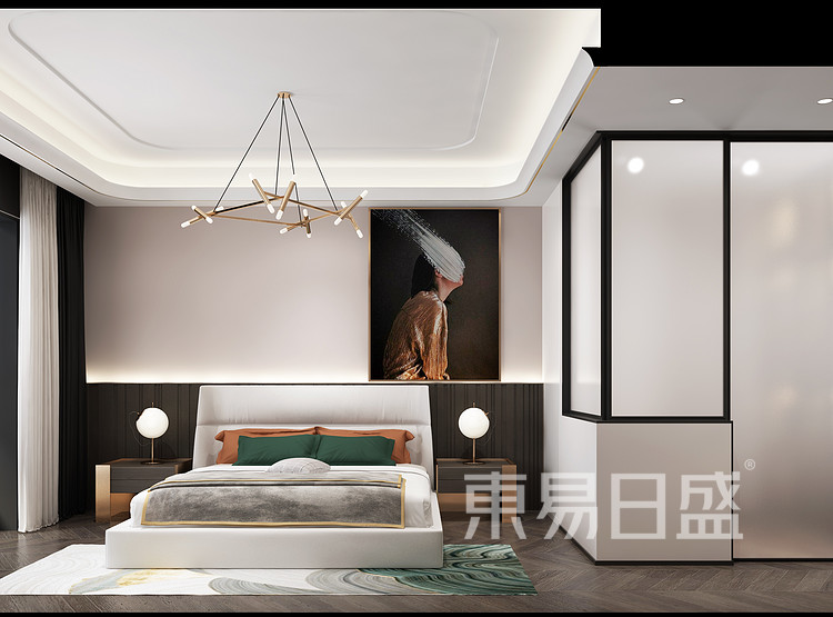 龙湖·尘林间-现代轻奢-卧室装修效果图