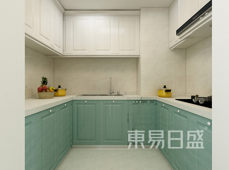 中式風格廚房裝修效果圖