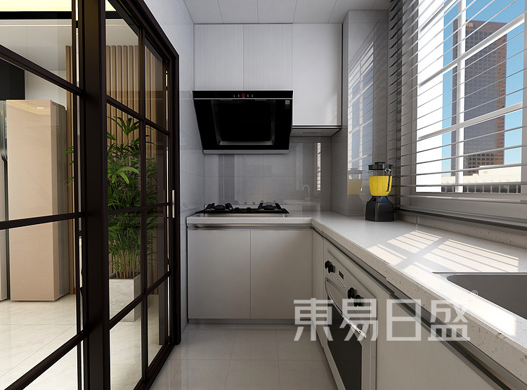 新中式廚房裝修效果圖