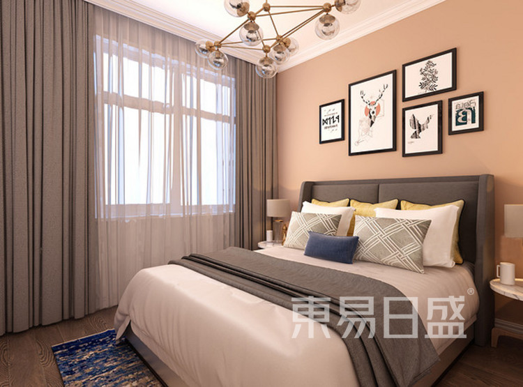 江杨家园89平北欧风二居室装修设计——卧室