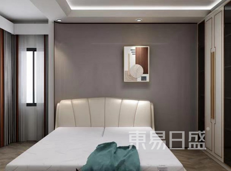 龙湖春江郦城装修案例-现代轻奢风格-卧室装修效果图