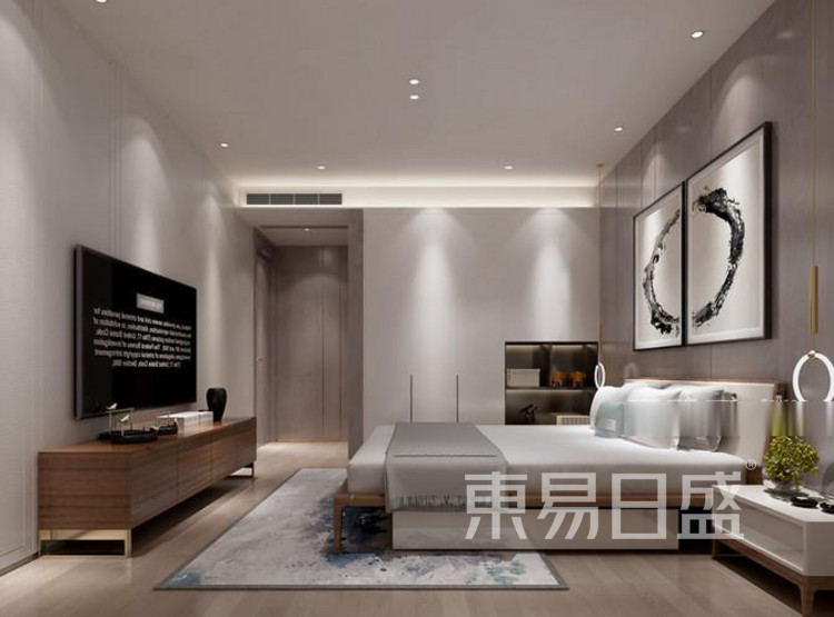 江杨家园90平三居室现代风装修设计——卧室