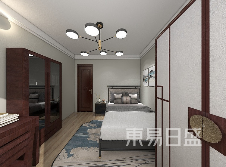 新中式臥室裝修效果圖
