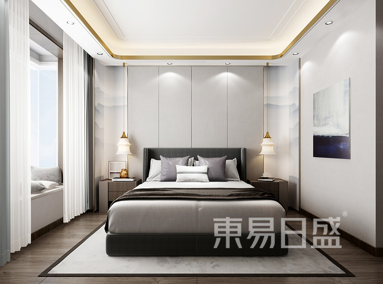 新中式臥室裝修效果圖