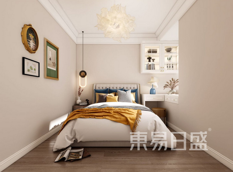 美式轻奢风格的特点-卧室装修效果图-海伦湾两居室